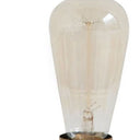 Lamp Base LED With Clear Shade - Gold