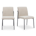 Danny - Dining Chair (Set of 2) - Beige - Moe's Home Collection - Chair Sets - Elite Enclave Home