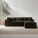 Cates - Ottoman - Dark Green - Moe's Home Collection - Upholstered Ottomans - Elite Enclave Home