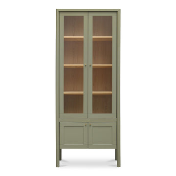 Hannah - Tall Display Cabinet - Green