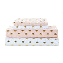 Metallic Dot - Twin Printed Sheet Set - Blush / Gold