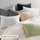 Porter - Queen Soft Washed Pleated Comforter Set - Sage