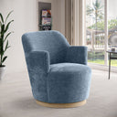 Clarita - Chenille Swivel Accent Chair - Meridian Furniture - Swivel Chairs - Elite Enclave Home