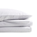 200 Thread Count Printed Cotton - Full Sheet Set - Gray Stripe
