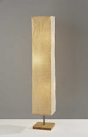 Wildside Paper Shade Floor Lamp With Wood Base - Natural - HomeRoots - Floor Lamps - Elite Enclave Home