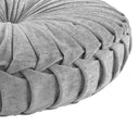 Loretta - Round Floor Pillow Cushion - Gray - Intelligent Design - Throw Pillows - Elite Enclave Home