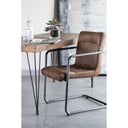 Ansel - Leather Arm Chair (Set of 2) - Grazed Brown - Moe's Home Collection - Chair Sets - Elite Enclave Home