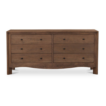 Mabel - 6 Drawer Dresser - Dark Brown