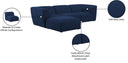 Miramar - 4 Piece Modular Sectional - Meridian Furniture - Stationary Sectionals - Elite Enclave Home