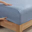 Luna - Floral Full Comforter Set With Bed Sheets - Blue