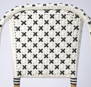 Faux Rattan Dining Chair - White And Brown