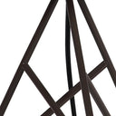 Tripod Table Lamp With White Drum Shade - Brown