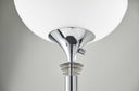 Modern Thick Pole Torchiere Floor Lamp - Silver - HomeRoots - Floor Lamps - Elite Enclave Home