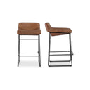 Starlet - Leather Open Road Counter Stool (Set of 2) - Brown - Moe's Home Collection - Stool Sets - Elite Enclave Home