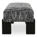 Priya - Bench - Dark Gray - Moe's Home Collection - Upholstered Benches - Elite Enclave Home