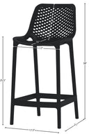 Mykonos - Outdoor Patio Stool (Set of 2) - Meridian Furniture - Stool Sets - Elite Enclave Home