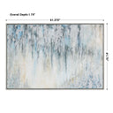 Overcast - Abstract Art - Blue
