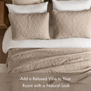 Quebec - King Reversible Bedspread Set - Neutral