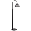Adjustable Traditional Shaped Floor Lamp With Bronze Dome Shade - Black - HomeRoots - Floor Lamps - Elite Enclave Home