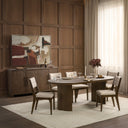 Estelle - Oval Dining Table - Soft Cocoa - Classic Home - Dining Tables - Elite Enclave Home