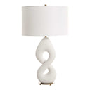 Meridian - Ivory Stone Table Lamp - White - Uttermost - Table Lamps- Elite Enclave Home