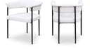 Malin - Linen Dining Chair (Set of 2) - Meridian Furniture - Chair Sets - Elite Enclave Home