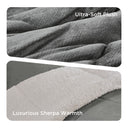 Alton - Down Alternative Comforter Set - Charcoal / Ivory