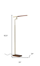 Task Floor Lamp - Brown - HomeRoots - Floor Lamps - Elite Enclave Home