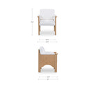 Bauer - Dining Chair - Cream / White / Light Brown - Moe's Home Collection - Side Chairs - Elite Enclave Home