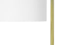 Marble Round Arched Table Lamp With Ivory Drum Shade - Gold And White - HomeRoots - Table Lamps - Elite Enclave Home