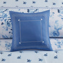 Christa - Floral Striped Comforter Set - Blue