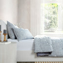 French Herringbone - Comforter Euro Sham - Storm - Classic Home - Quilts & Shams- Elite Enclave Home