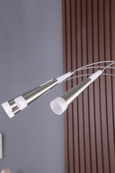 Four Lights LED Arc Floor Lamp - Nickel - HomeRoots - Floor Lamps - Elite Enclave Home