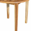 36" x 36" x 30" Rounded Solid Wood Outdoor Dining Table - Natural