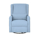 Candace - Power Recliner 3 - in - 1 With Swivel, Glider, USB Ports - Light Blue - Madison Park - Swivel Glider Chairs - Elite Enclave Home
