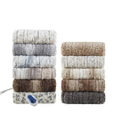 Zuri - Oversized Faux Fur Heated Throw - Snow Leopard - Beautyrest - Heated Throws - Elite Enclave Home