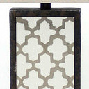 Rock Floral Base Table Lamp - Bronze