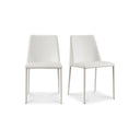 Nora - Vegan Leather Dining Chair (Set of 2) - White - Moe's Home Collection - Chair Sets - Elite Enclave Home