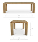 Segment - Large Dining Table - Heritage Brown - Moe's Home Collection - Dining Tables - Elite Enclave Home