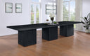 Belinda - Wood Mid - Century Modern Modular Dining Table - Black - Meridian Furniture - Dining Tables - Elite Enclave Home