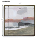 Westward - Framed Landscape Art - Black / Gold / Gray / Green / Orange / Purple / Red / White