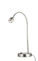 Metal LED Adjustable Desk Lamp - Brushed Steel