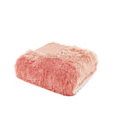 Cassie - Ombre Shaggy Faux Fur Twin Duvet Cover Set - Blush Multi