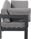 Nizuc - Outdoor Patio 2 Seat Modular Sofa With Gray Frame - Meridian Furniture - Stationary Sectionals- Elite Enclave Home