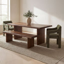 Lila - Small Dining Bench - Brown - Moe's Home Collection - Dining Benches - Elite Enclave Home
