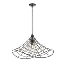 Whirlwind - 1 Light Indoor-Outdoor Pendant - Dark Bronze