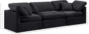 Indulge - Velvet 3 Seat Modular Sofa - Meridian Furniture - Stationary Sectionals - Elite Enclave Home