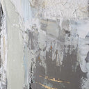 Natural Springs - Hand Painted Canvas Art - Pearl Silver