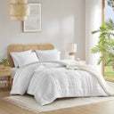 Gigi - Twin/Twin Long Comforter Mini Set - White - Super Listing - Comforters & Sets - Elite Enclave Home