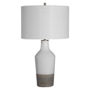 Dakota - Crackle Table Lamp - White